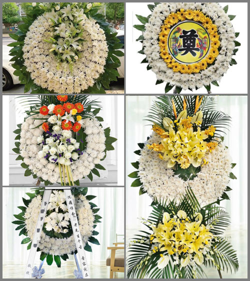 广东江门市台山市海宴镇三兴村花圈速递
